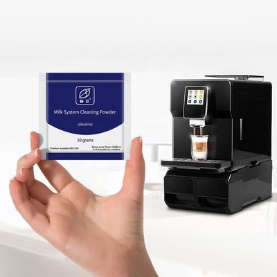 Tablette di pulizia per macchine da caffè Sistema di lavaggio del latte Funzione detergente Polvere pulita
