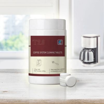 Tablette di pulizia per macchine da caffè Sistema di lavaggio del latte Funzione detergente Polvere pulita