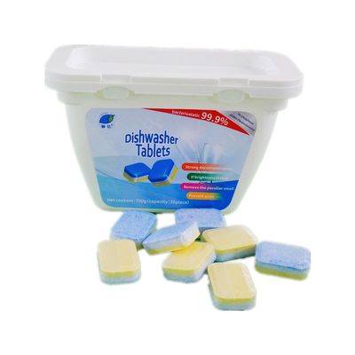Contenuto di ingredienti attivi 50%-80% Cassa compresse lavastoviglie per pulizia domestica senza problemi