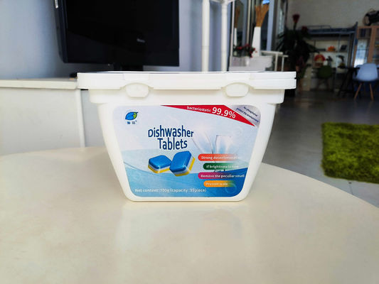 Contenuto di ingredienti attivi 50%-80% Cassa compresse lavastoviglie per pulizia domestica senza problemi