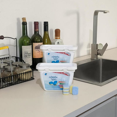 Soluzione di imballaggio detergente compresse per lavastoviglie con pellicola idrosolubile in acqua fredda PVA