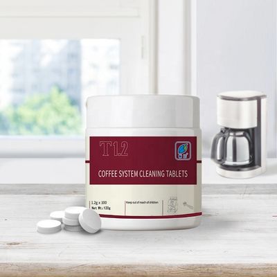 Compresse per la pulizia del caffè essenziale per hotel e caffè con un tenore di ingredienti attivi compreso tra il 50% e l'80%