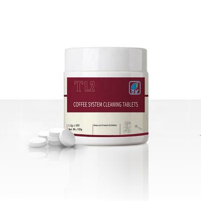 Compresse per la pulizia del caffè essenziale per hotel e caffè con un tenore di ingredienti attivi compreso tra il 50% e l'80%