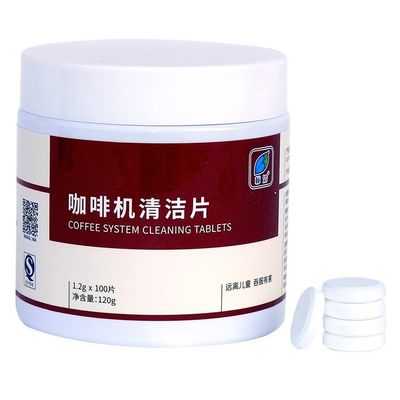 OEM 1.2gx100pcs compresse per la pulizia della macchina da caffè per le esigenze di manutenzione di tutte le stagioni